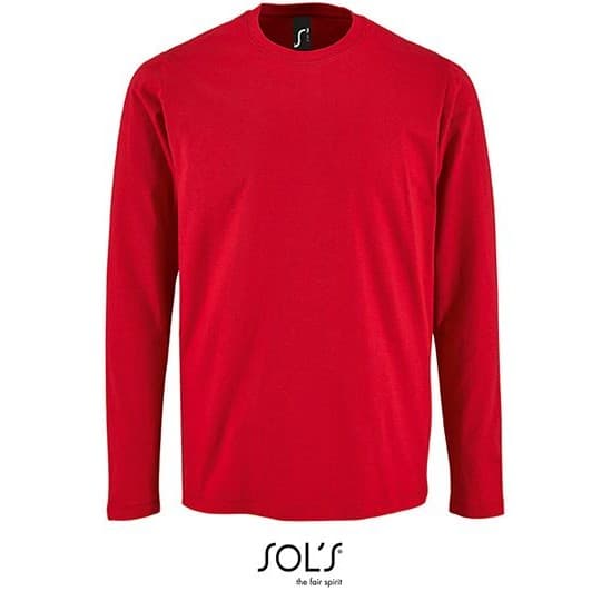 SOL´S Men´s Long Sleeve T-Shirt Imperial – Red