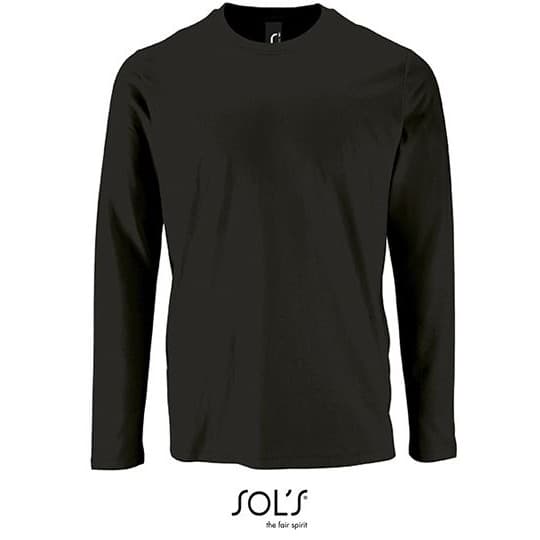 SOL´S Men´s Long Sleeve T-Shirt Imperial – Deep Black