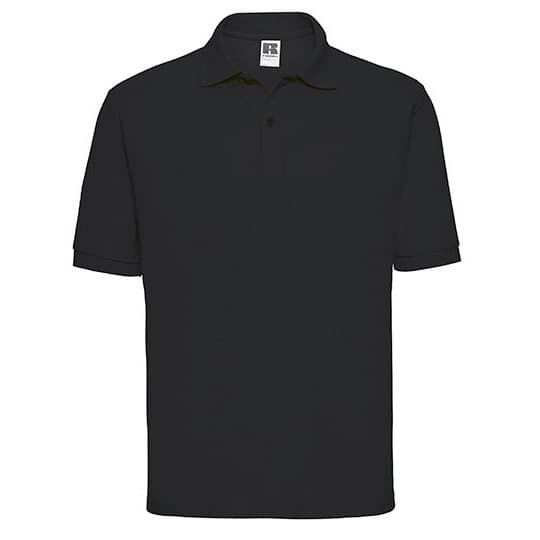 Russell Athletic Men's Classic Polycotton Polo – Black