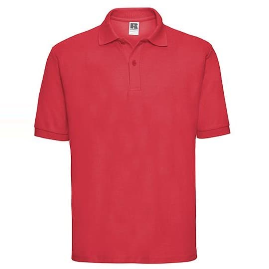 Russell Athletic Men's Classic Polycotton Polo – Bright Red