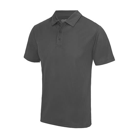 Just Cool Cool Polo – Charcoal (Solid)
