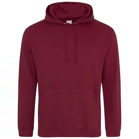 Just Hoods College Hoodie – Burgundy