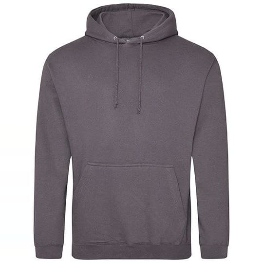 Just Hoods College Hoodie – Steel Grey (Solid)