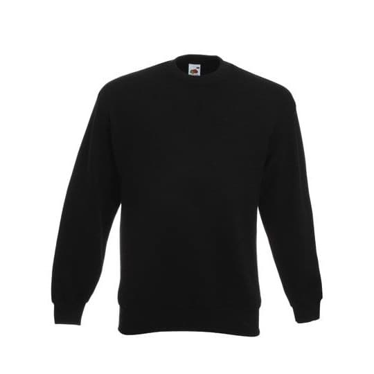 Fruit of the Loom Classic Set-in Sweat – Black