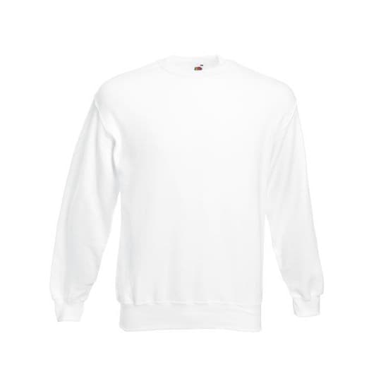 Fruit of the Loom Classic Set-in Sweat – White