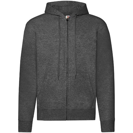 Fruit of the Loom Classic Hooded Sweat Jacket – Dark Heather Grey
