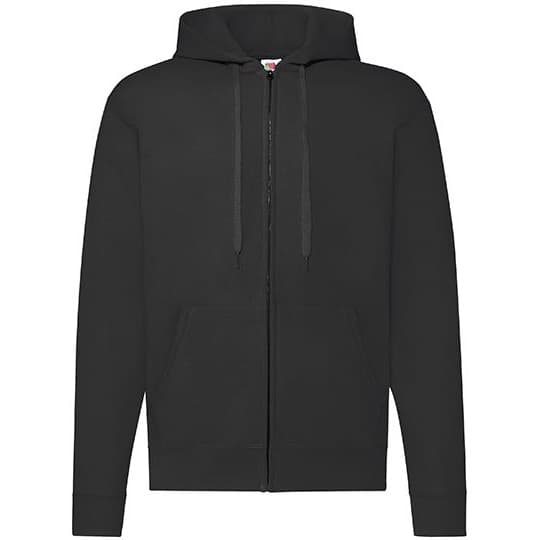 Fruit of the Loom Classic Hooded Sweat Jacket – Black