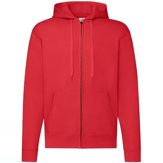 Fruit of the Loom Classic Hooded Sweat Jacket – Red
