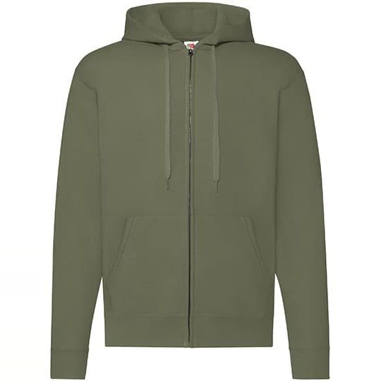 Fruit of the Loom Classic Hooded Sweat Jacket – Classic Olive
