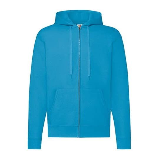 Fruit of the Loom Classic Hooded Sweat Jacket – Azure Blue