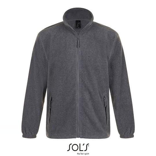 SOL´S Fleecejacket North – Grey Melange