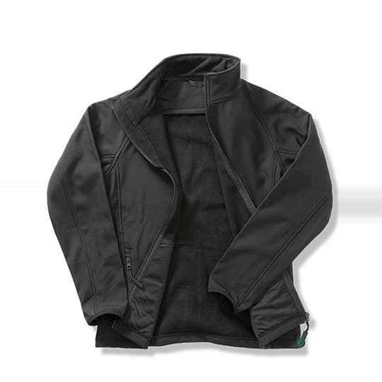 Result Recycled Women´s Printable Softshell Jacket with Recycled Fleece Inner – Black / Black
