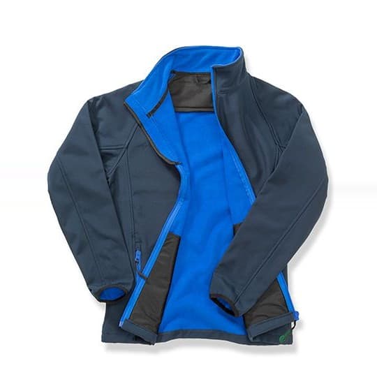 Result Recycled Women´s Printable Softshell Jacket with Recycled Fleece Inner – Navy / Royal