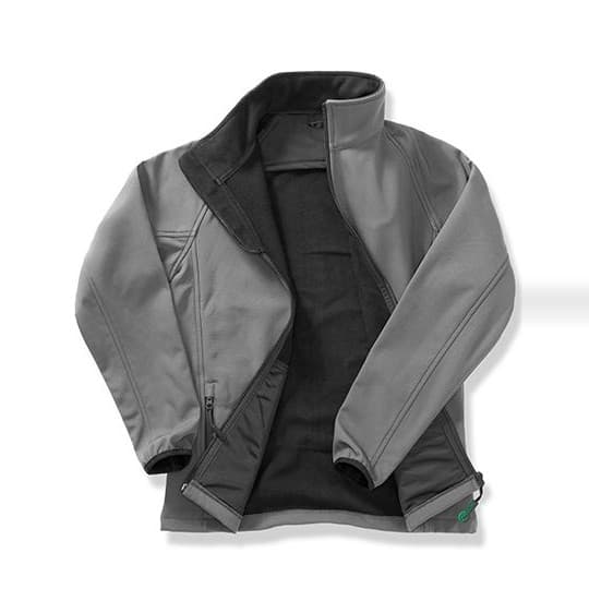 Result Recycled Women´s Printable Softshell Jacket with Recycled Fleece Inner – Charcoal / Black