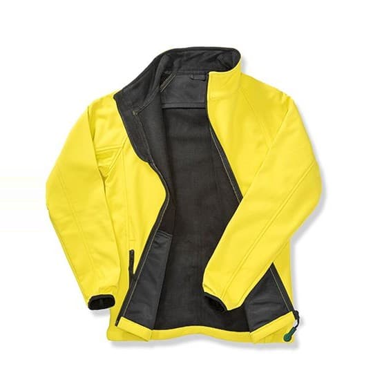 Result Recycled Women´s Printable Softshell Jacket with Recycled Fleece Inner – Yellow / Black