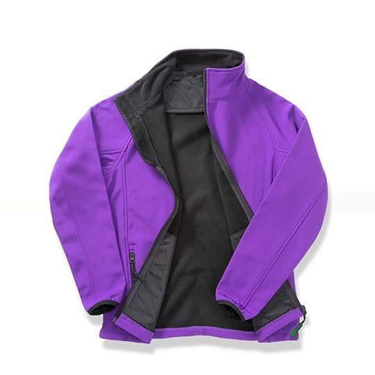 Result Recycled Women´s Printable Softshell Jacket with Recycled Fleece Inner – Purple / Black