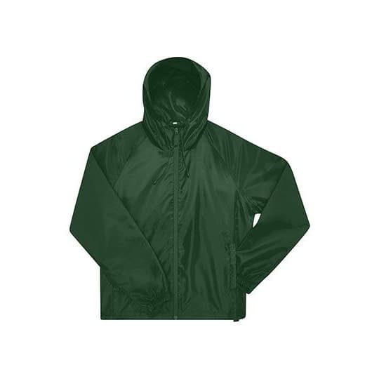 B&C BE INSPIRED #Reset Windbreaker – Bottle Green