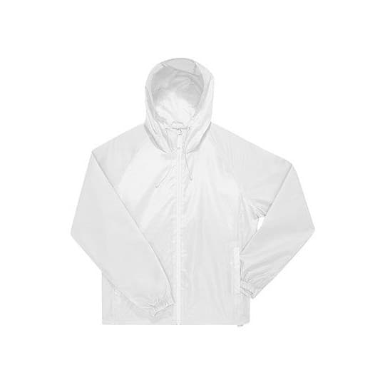 B&C BE INSPIRED #Reset Windbreaker – White
