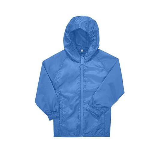 B&C BE INSPIRED Kids #Reset Windbreaker – Lake Blue