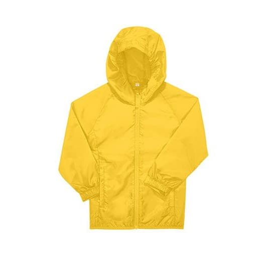 B&C BE INSPIRED Kids #Reset Windbreaker – Pop Yellow