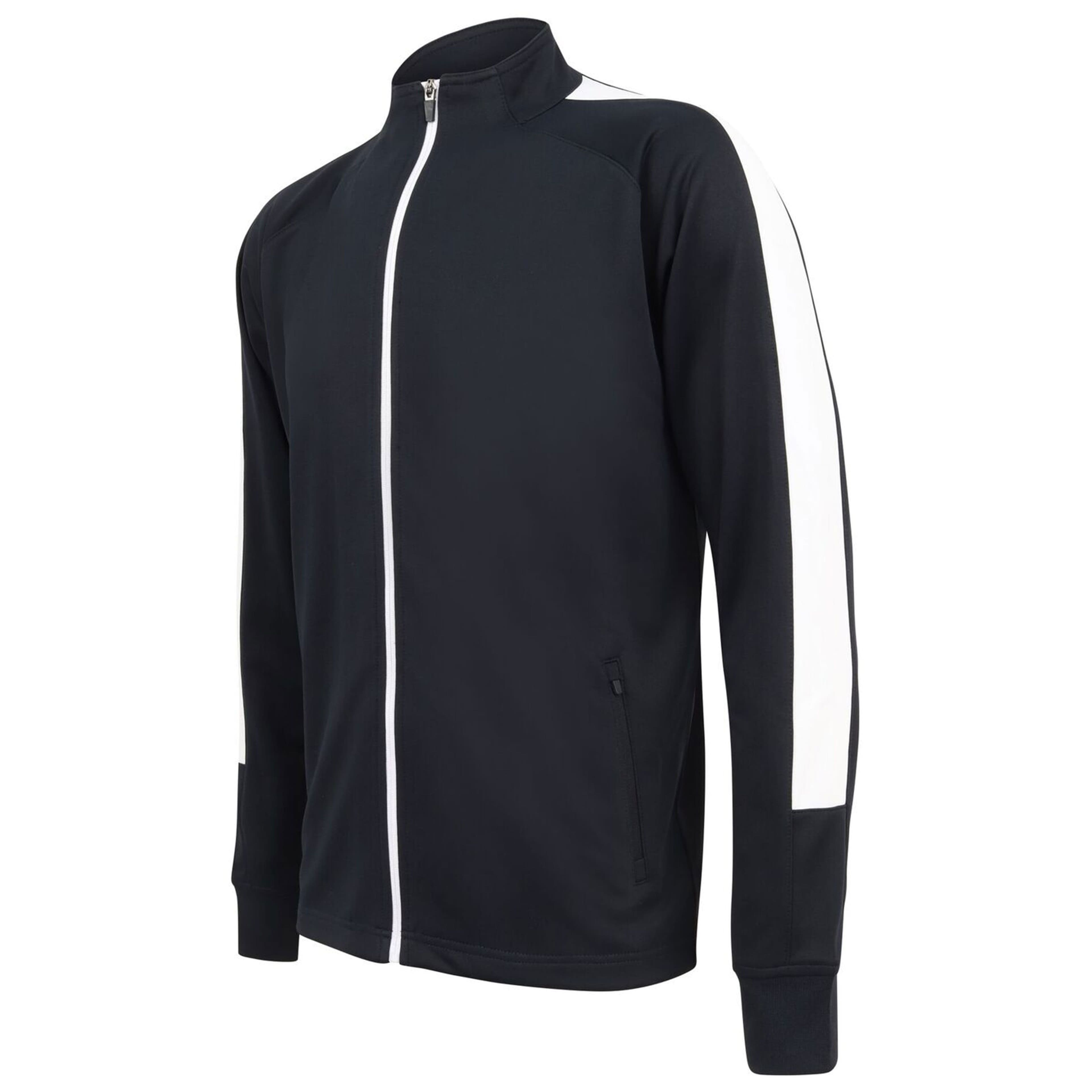 Finden+Hales Adults Knitted Tracksuit Top – Navy / White