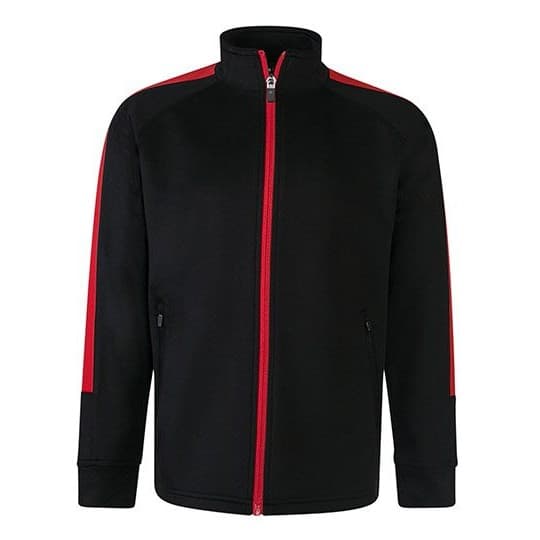 Finden+Hales Kids Knitted Tracksuit Top – Black / Red