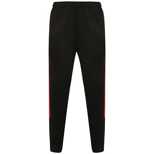 Finden+Hales Adults Knitted Tracksuit Pants – Black / Red