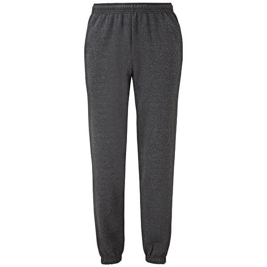 Fruit of the Loom Classic Elasticated Cuff Jog Pants – Dark Heather Grey