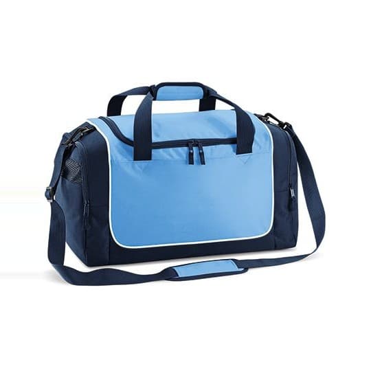 Quadra Teamwear Locker Bag – Sky Blue / French Navy / White