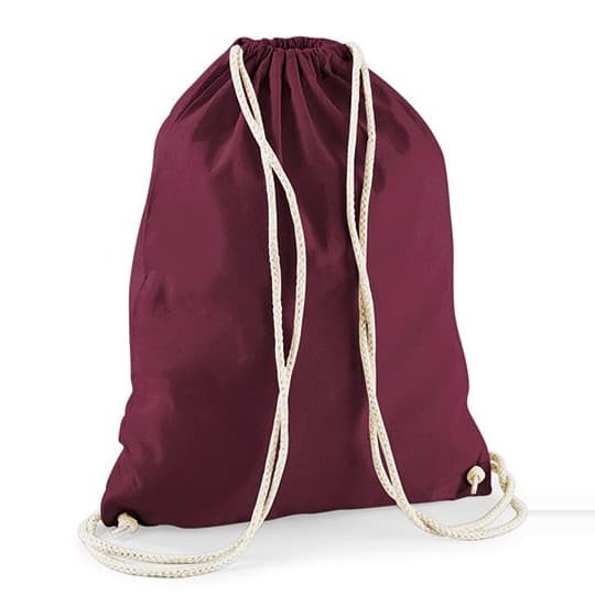 Westford Mill Cotton Gymsac – Burgundy