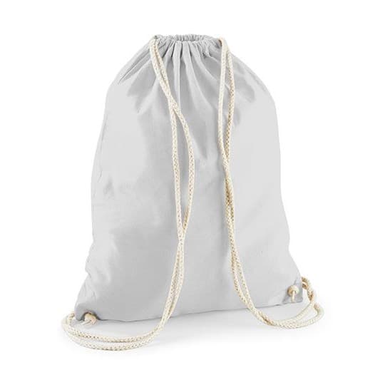 Westford Mill Cotton Gymsac – Light Grey