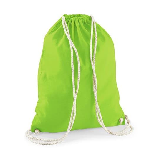 Westford Mill Cotton Gymsac – Lime Green