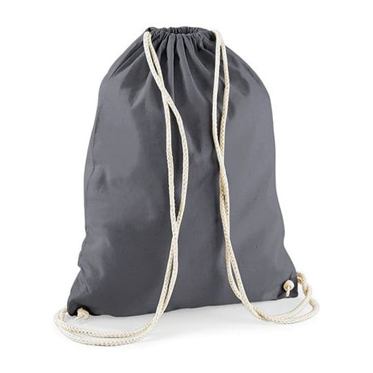 Westford Mill Cotton Gymsac – Graphite Grey