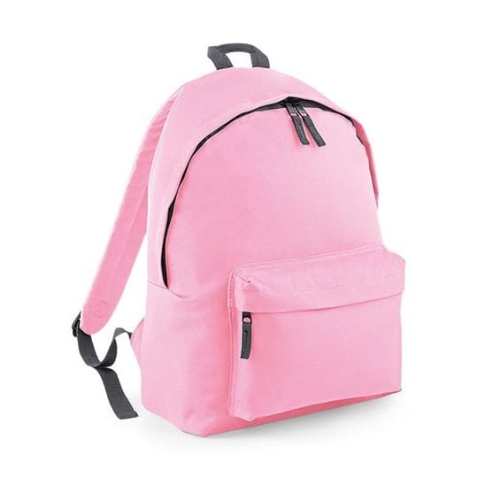 BagBase Original Fashion Backpack – Classic Pink / Graphite Grey