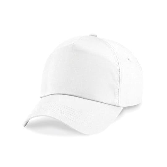 Beechfield Junior Original 5 Panel Cap – White