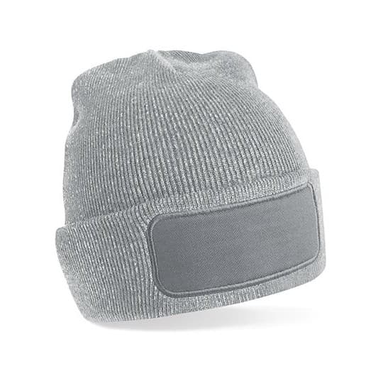 Beechfield Original Patch Beanie – Heather Grey