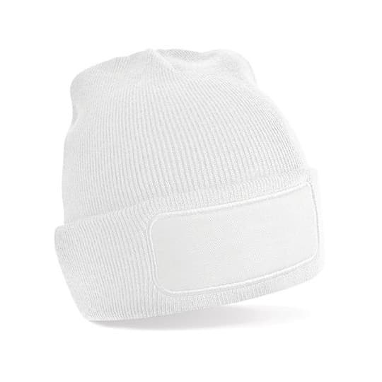 Beechfield Original Patch Beanie – White