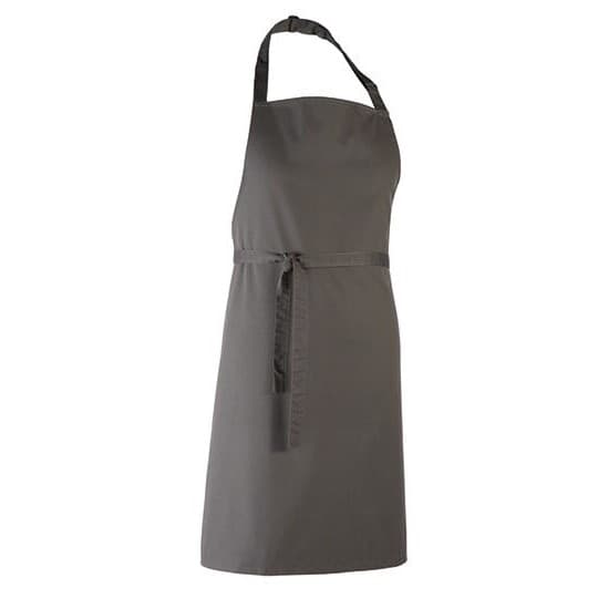 Premier Workwear Colours Collection Bib Apron – Dark Grey (ca. Pantone 431C)