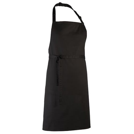 Premier Workwear Colours Collection Bib Apron – Black (ca. Pantone Black C)