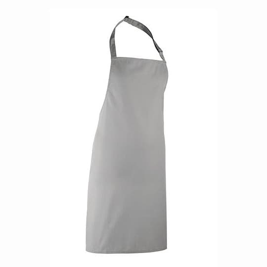 Premier Workwear Colours Collection Bib Apron – Pale Grey (Silver) (ca. Pantone 428C)