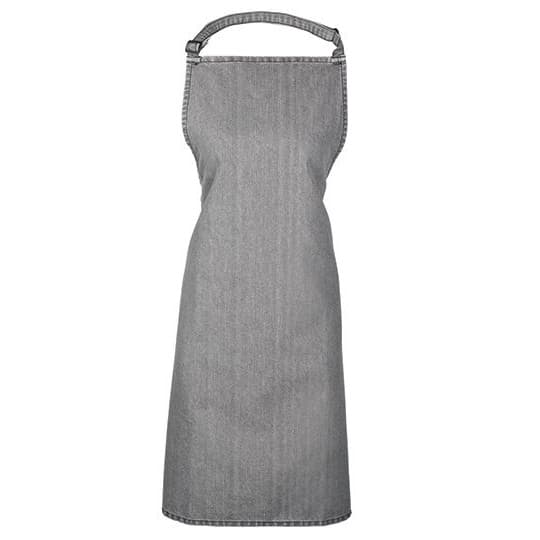 Premier Workwear Colours Collection Bib Apron – Grey Denim (ca. Pantone 425C)
