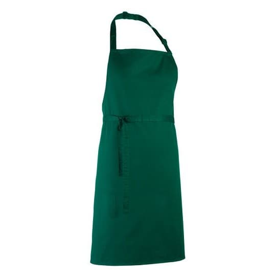 Premier Workwear Colours Collection Bib Apron – Bottle Green (ca. Pantone 560C)