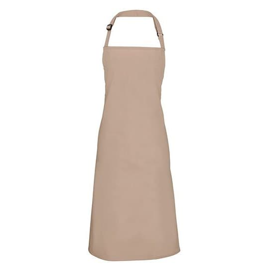 Premier Workwear Colours Collection Bib Apron – Latte (ca. Pantone 7530C)