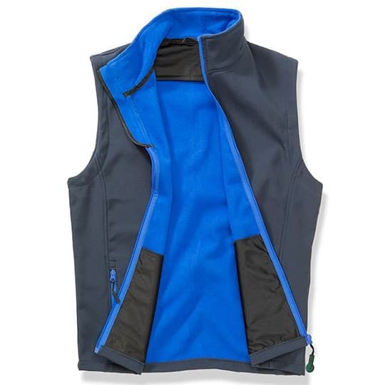 Result Recycled Men's Printable Softshell Bodywarmer with Recycled Fleece Inner – Navy / Royal