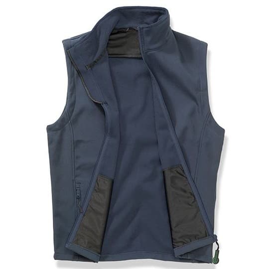 Result Recycled Men's Printable Softshell Bodywarmer with Recycled Fleece Inner – Navy / Navy