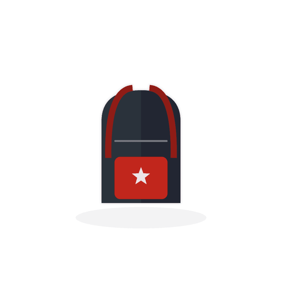 Rucksack Daypack in Schwarz