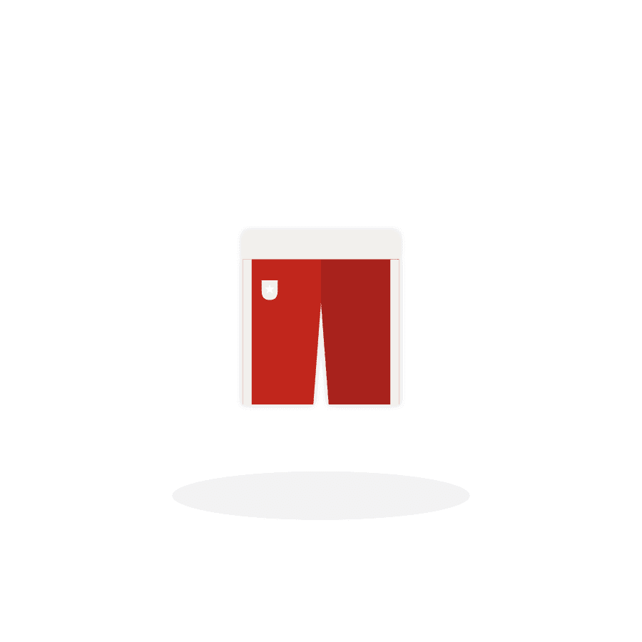 Spielshorts Core in Rot