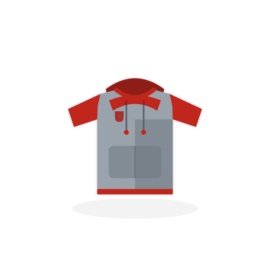 Sweatshirt Crew in Grau