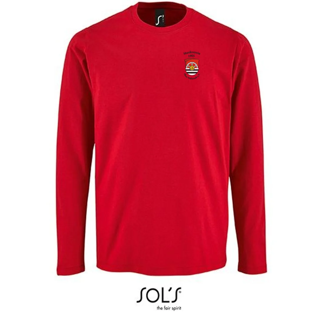 Langarmshirt in Red