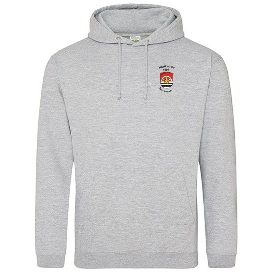 Just Hoods College Hoodie – Heather Grey